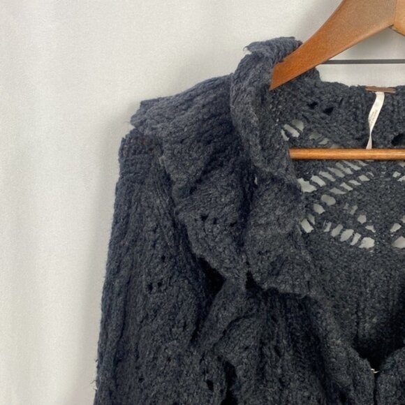 Reformation Black Cara Wide Leg Stretch Pant Size 6 - Picture 5 of 15